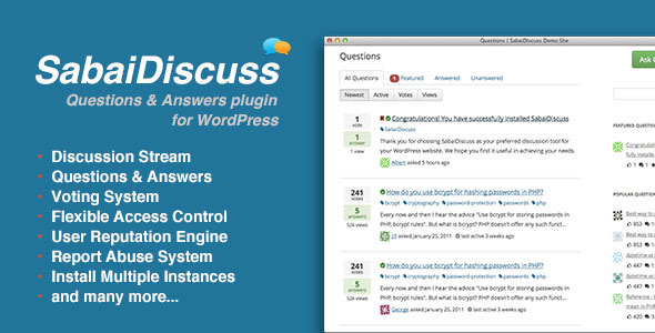 Download Free Sabai Discuss for WordPress v1.4.6