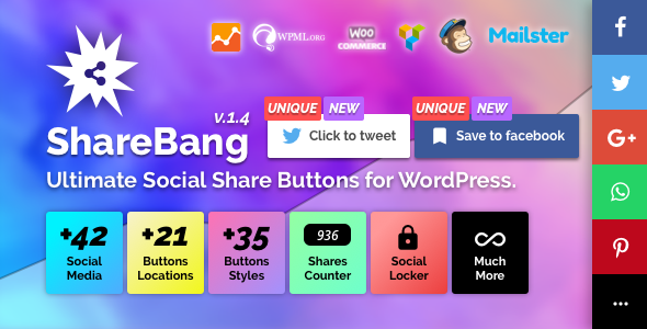 Download Free ShareBang v1.4 – Ultimate Social Share Buttons Download Free ShareBang v1.4 – Ultimate Social Share Buttons