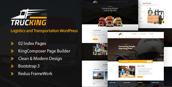 Download Free Trucking v1.2 – Logistics and Transportation Theme