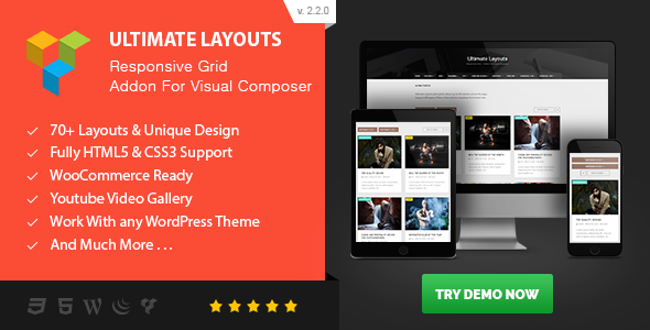 Download Free Ultimate Layouts v3.0.0 – Responsive Grid fo Visual Composer