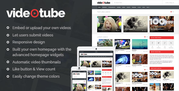 Download Free VideoTube v3.2.3 – A Responsive Video WordPress Theme Download Free VideoTube v3.2.3 – A Responsive Video WordPress Theme