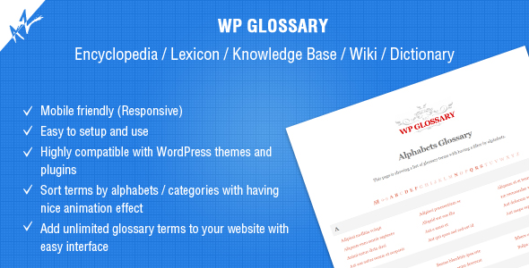 Download Free WP Glossary v2.2 – Encyclopedia, Lexicon, Knowledge Base