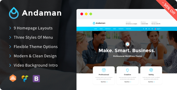 Download Free Andaman v1.0.8 – Creative & Business WordPress Theme