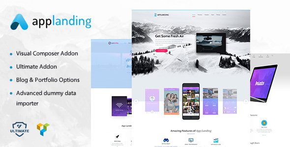 Download Free App Promotion v1.2 – One Page App Promotion Theme