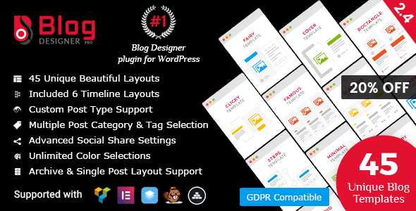 Download Free Blog Designer PRO for WordPress v2.4