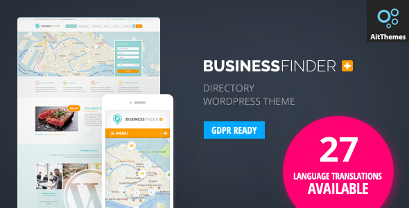 Download Free Business Finder v2.48 – Directory Listing WordPress Theme