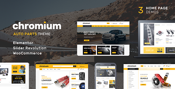 Download Free Chromium v1.1.4 – Auto Parts Shop WordPress Theme