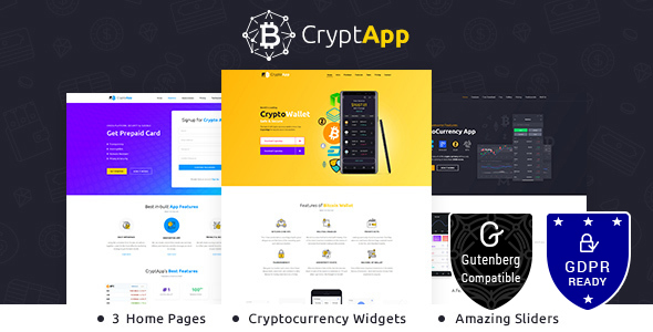 Download Free CryptApp Landing Page v1.3 – Cryptocurrency Theme