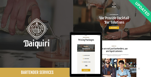 Download Free Daiquiri v1.0 – Bartender Services & Catering Theme
