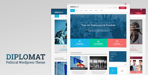 Download Free Diplomat v1.2 – Political Candidate / Party WordPress Theme Download Free Diplomat v1.2 – Political Candidate / Party WordPress Theme
