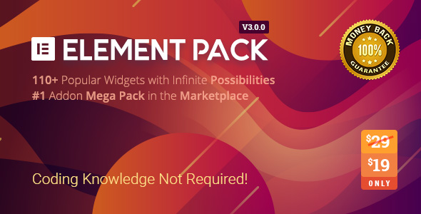 Download Free Element Pack v3.0.1 – Addon for Elementor Page Builder