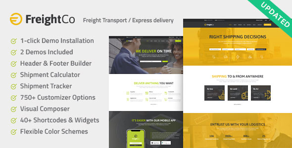 Download Free FreightCo v1.1 – Transportation & Warehousing Theme
