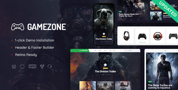 Download Free Gamezone v1.0 – Gaming Blog & Store WordPress Theme