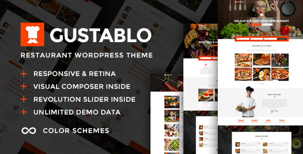 Download Free Gustablo v1.2 – Restaurant & Cafe Responsive Theme