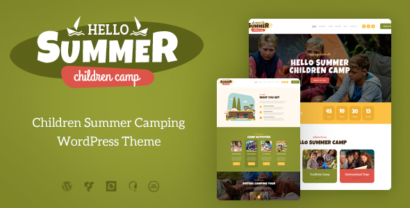 Download Free Hello Summer v1.0.1 – A Children’s Camp WordPress Theme