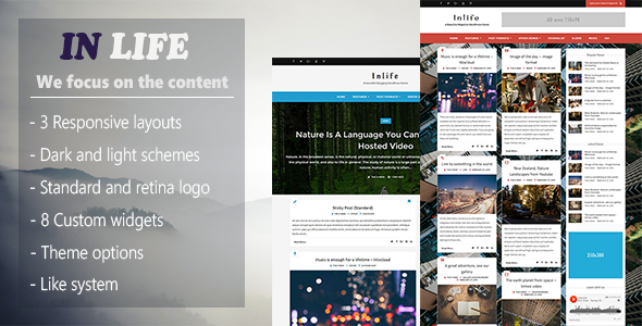 Download Free InLife v1.4.1 – Simple & Flexible Blog/Magazine Download Free InLife v1.4.1 – Simple & Flexible Blog/Magazine