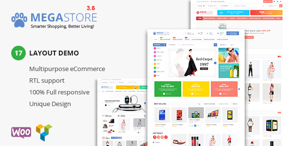 Download Free Mega Store v3.6 – Super Market RTL Responsive Theme