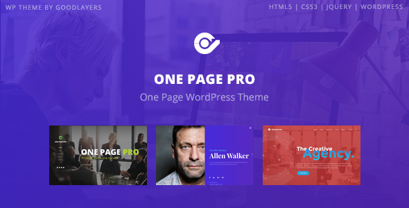 Download Free One Page Pro v1.2.1 – Multi Purpose OnePage Theme