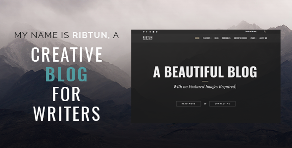 Download Free RibTun v1.1 – WordPress Blog Theme For Writers