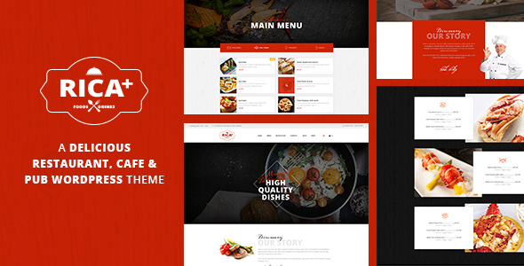 Download Free Rica Plus v1.7 – A Delicious Restaurant, Cafe & Pub WP Theme