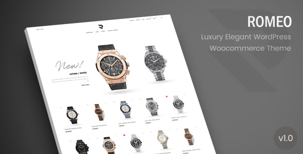 Download Free Romeo v1.1 – Luxury Modern WooCommerce WordPress Theme