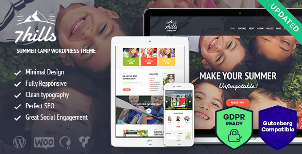 Download Free SevenHills v1.6 – Summer Camp WordPress Theme