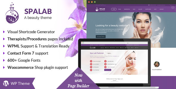 Download Free Spa Lab v4.1 – Beauty Salon WordPress Theme