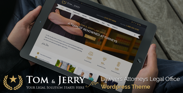 Download Free Tom & Jerry v1.1.1 – A WordPress Law and Business Theme
