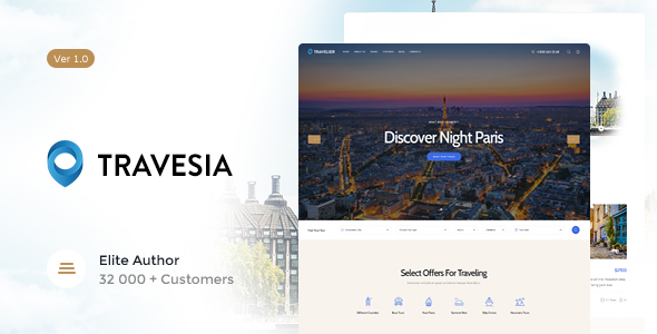 Download Free Travesia v1.1.2 – A Travel Agency WordPress Theme