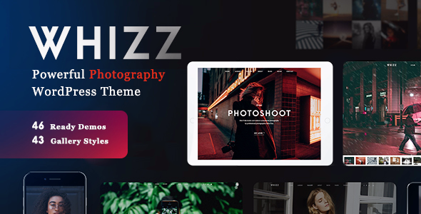 Download Free Whizz v2.0.0 – Photography WordPress for Photography