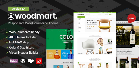 Download Free WoodMart v3.4.0 – Responsive WooCommerce WordPress Theme