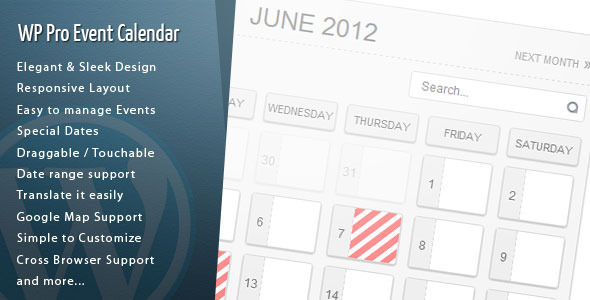 Download Free WordPress Pro Event Calendar v3.0.5