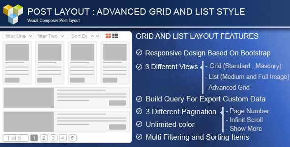 Download Free Advance Post Grid/List with custom filtering for VC v3.9