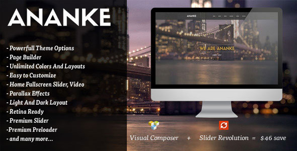 Download Free Ananke v3.6.6 – One Page Parallax WordPress Theme