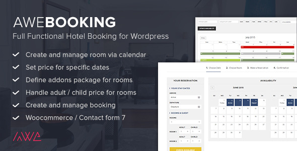 Download Free AweBooking v3.2.6 + Premium Addons