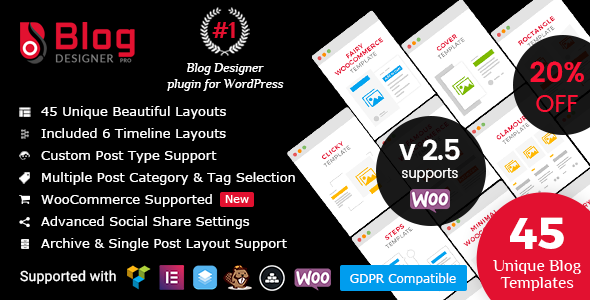 Download Free Blog Designer PRO for WordPress v2.5