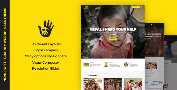 Download Free CharityHeart v1.1 – Charity, Crowdfunding, Nonprofit Theme