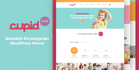 Download Free CUPID v1.4 – Adorable Kindergarten WordPress Theme
