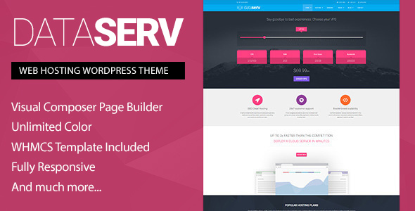 Download Free Dataserv v1.0.7 – Professional Hosting WordPress Theme