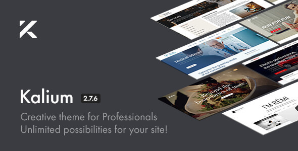 Download Free Kalium v2.7.6 – Creative Theme for Professionals