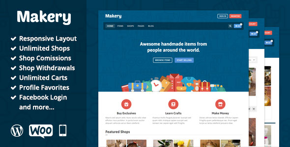 Download Free Makery v1.23 – Themeforest Marketplace WordPress Theme