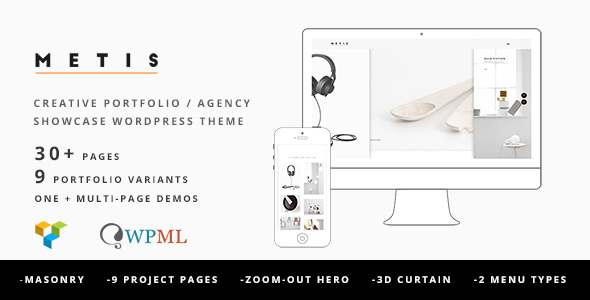 Download Free Metis v1.4.4 – Portfolio / Agency WordPress Theme