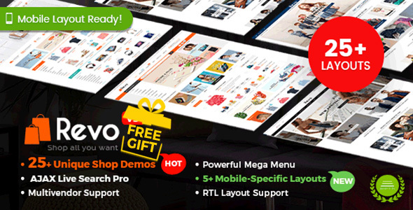 Download Free Revo v3.4.1 – Multi-purpose WooCommerce WordPress Theme
