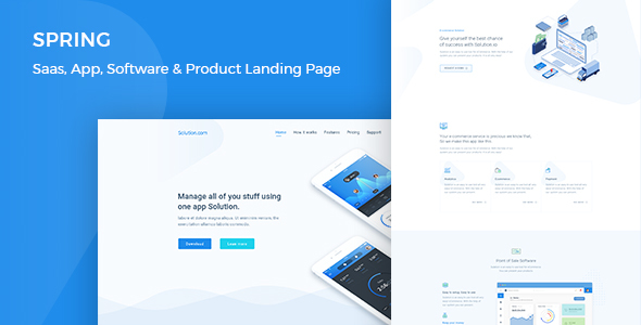 Download Free Spring v1.0 – Software and App Landing WordPress Theme Download Free Spring v1.0 – Software and App Landing WordPress Theme