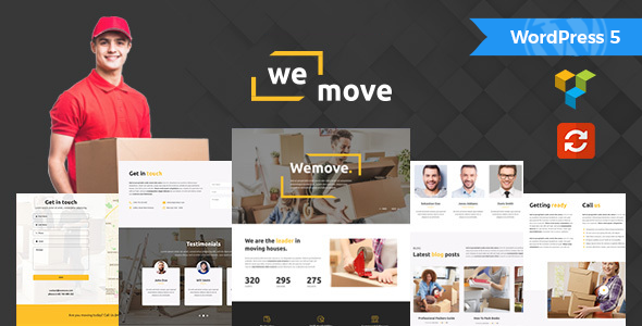 Download Free WeMove v1.1 – Home Moving & Logistic WordPress Theme