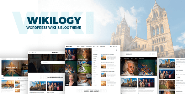 Download Free Wikilogy v1.2.1 – Wiki & Blog WordPress Theme