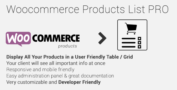 Download Free Woocommerce Products List Pro v1.1.18