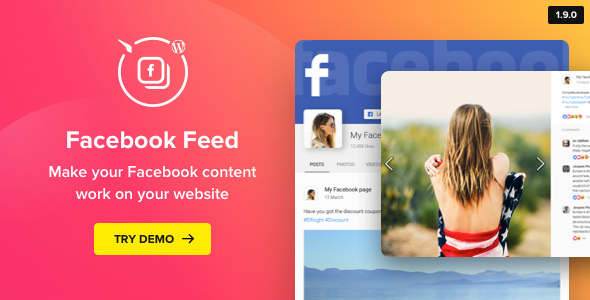 Download Free WordPress Facebook Plugin v1.9.6 – Facebook Feed Widget
