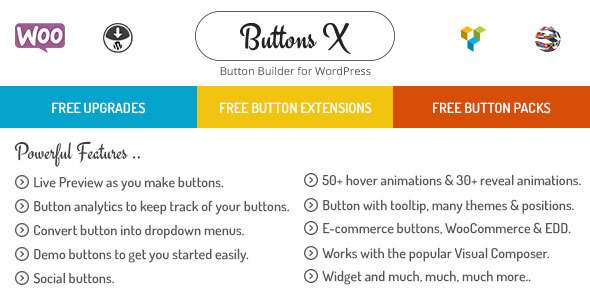 Download Free Buttons X v1.9.64 – Powerful Button Builder for WordPress