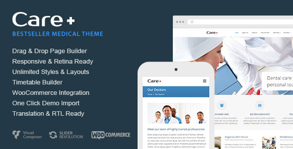 Download Free Care v4.6.9 – Medical and Health Blogging WordPress Theme